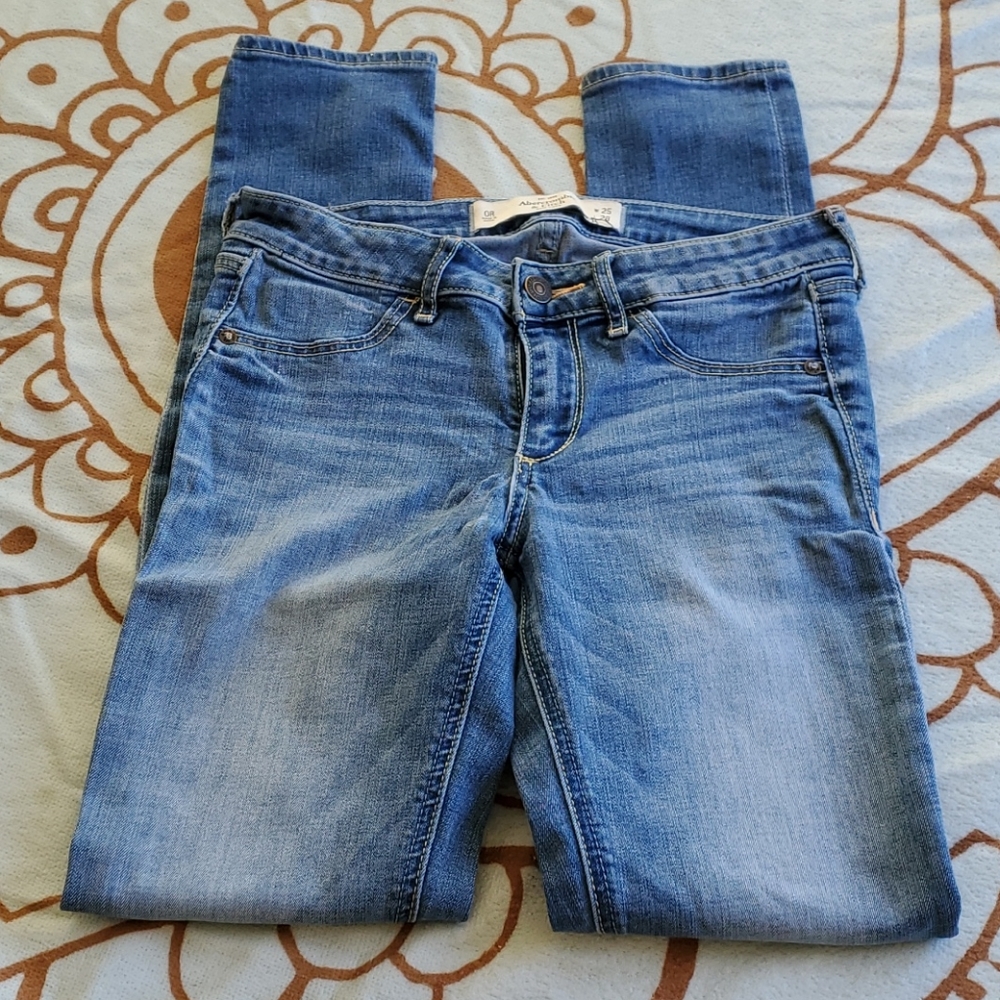 Abercrombie & Fitch Skinny Jeans Medium Wash Sz 0R